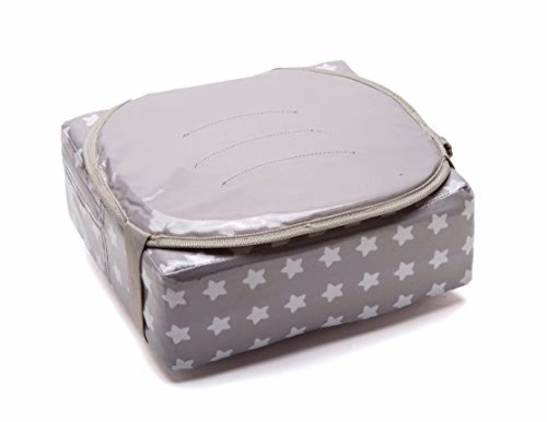 BabyToLove | Rehausseur chaise bébé compact et pliable avec coussin imperméable, harnais 3 points et poignée de transport | White Stars 5 BabyToLove | Rehausseur chaise bébé compact et pliable avec coussin imperméable, harnais 3 points et poignée de transport | White Stars pas cher