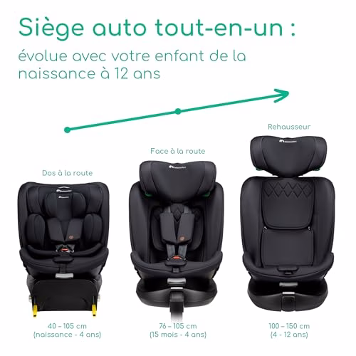 Bebeconfort RevolveFix Plus 360 i-Size, Siège Auto Pivotant 360, 0-12 Ans, 40-150 cm, Siège Auto ISOFIX, Jambe de Force, Rotation 360, 6 Positions Inclinaison, 12 Positions Appui-tête, Full Black 4 Bebeconfort RevolveFix Plus 360 i-Size, Siège Auto Pivotant 360, 0-12 Ans, 40-150 cm, Siège Auto ISOFIX, Jambe de Force, Rotation 360, 6 Positions Inclinaison, 12 Positions Appui-tête, Full Black pas cher