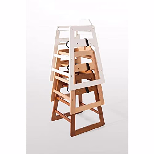 Bolero Chaise haute en bois durable et sécurisée pour bébés, Finition naturelle, Hauteur du siège : 500 mm, Comprend un harnais de taille à 3 points, DL900 5 Bolero Chaise haute en bois durable et sécurisée pour bébés, Finition naturelle, Hauteur du siège : 500 mm, Comprend un harnais de taille à 3 points, DL900 pas cher