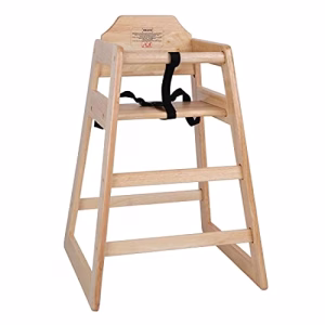Bolero Chaise haute en bois durable et sécurisée pour bébés, Finition naturelle, Hauteur du siège : 500 mm, Comprend un harnais de taille à 3 points, DL900 Bolero Chaise haute en bois durable et sécurisée pour bébés, Finition naturelle, Hauteur du siège : 500 mm, Comprend un harnais de taille à 3 points, DL900 pas cher