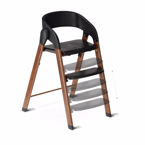 Deryan Chaise Haute évolutive 4en1, Pour Bébé Ergonomique, Confortable, Inclinable, Pliable, Avec Hauteur Réglable, Repose-Pieds, Plateau Amovible, 6 mois à 3 ans (110 kg) – Bois/Noir 5 Deryan Chaise Haute évolutive 4en1, Pour Bébé Ergonomique, Confortable, Inclinable, Pliable, Avec Hauteur Réglable, Repose-Pieds, Plateau Amovible, 6 mois à 3 ans (110 kg) – Bois/Noir pas cher