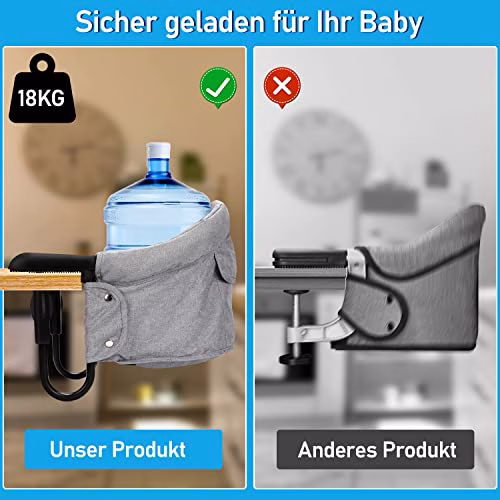 Herrselsam Siège de table pour bébé de 6 à 36 mois, Chaise Haute pour Bébé, Siège de Table Portable rehausseur de Chaise enfants à la maison et en voyage avec sac de transport, supporte jusqu’à 18 kg 4 Herrselsam Siège de table pour bébé de 6 à 36 mois, Chaise Haute pour Bébé, Siège de Table Portable rehausseur de Chaise enfants à la maison et en voyage avec sac de transport, supporte jusqu’à 18 kg pas cher