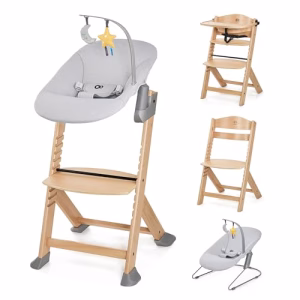 Kinderkraft ENOCK Chaise Haute Bébé + Transat CALMEE, en Bois Naturel, Chaise d’alimentation, Évolutive, Réglable, Puericulture Bébé, Très Solide, Design Universe Kinderkraft ENOCK Chaise Haute Bébé + Transat CALMEE, en Bois Naturel, Chaise d’alimentation, Évolutive, Réglable, Puericulture Bébé, Très Solide, Design Universe pas cher