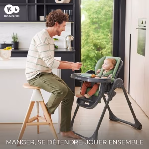 Kinderkraft TUMMIE Chaise Haute 2 en 1, pour Bébé Ergonomique, Confortable, Inclinable, Pliable, avec Hauteur Réglable, Repose-Pieds, Plateau Amovible, pour Tout-Petit, avec jouets, Vert Kinderkraft TUMMIE Chaise Haute 2 en 1, pour Bébé Ergonomique, Confortable, Inclinable, Pliable, avec Hauteur Réglable, Repose-Pieds, Plateau Amovible, pour Tout-Petit, avec jouets, Vert pas cher