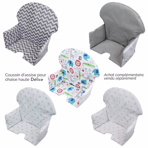 Monsieur Bébé – Chaise haute enfant, réglable hauteur et tablette – Plusieurs coloris 5 Monsieur Bébé – Chaise haute enfant, réglable hauteur et tablette – Plusieurs coloris pas cher