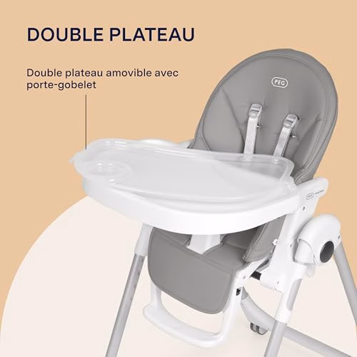 Peg Perego Prima Pappa Follow Me, Chaise Haute, Gris (ice) 5 Peg Perego Prima Pappa Follow Me, Chaise Haute, Gris (ice) pas cher