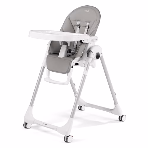 Peg Perego Prima Pappa Follow Me, Chaise Haute, Gris (ice) Peg Perego Prima Pappa Follow Me, Chaise Haute, Gris (ice) pas cher