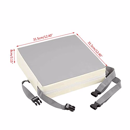 Portable Réhausseur Coussin de Siège Chaise Haute Lavable avec Boucle de Sécurité pour Repas Voyage de Bébé Bambin Enfant Tout-Petit (Beige) 2 Portable Réhausseur Coussin de Siège Chaise Haute Lavable avec Boucle de Sécurité pour Repas Voyage de Bébé Bambin Enfant Tout-Petit (Beige) pas cher