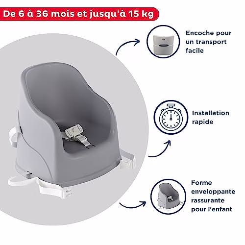 Rehausseur THERMOBABY BLOC de Chaise Tudi Gris Charme 4 Rehausseur THERMOBABY BLOC de Chaise Tudi Gris Charme pas cher