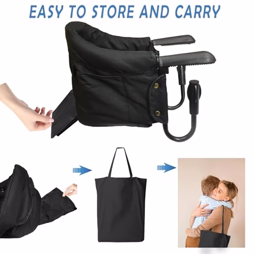 Siège bébé Siège de Table pliable, Chaise Haute Pliant pour Enfants avec Sangles Portable Pliable, pour à la maison et en déplacement dans (jusqu’à 15 kg) 4 Siège bébé Siège de Table pliable, Chaise Haute Pliant pour Enfants avec Sangles Portable Pliable, pour à la maison et en déplacement dans (jusqu’à 15 kg) pas cher