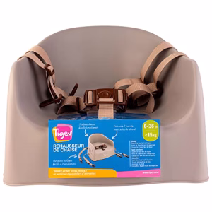 Tigex Rehausseur de Chaise Enfant, Compact et Facile à Transporter, 6-36 Mois (15kg), Taupe Tigex Rehausseur de Chaise Enfant, Compact et Facile à Transporter, 6-36 Mois (15kg), Taupe pas cher