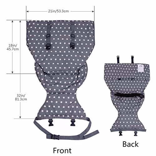 Vine Easy Seat Siège portable de voyage pour chaise haute, siège réglable, sécurisé et lavable | pour tout-petits | Tissu pratique, tient dans votre sac à main – Gris 2 Vine Easy Seat Siège portable de voyage pour chaise haute, siège réglable, sécurisé et lavable | pour tout-petits | Tissu pratique, tient dans votre sac à main – Gris pas cher
