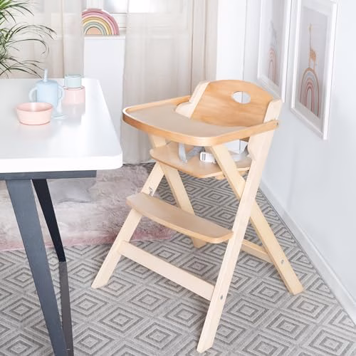 roba Chaise Haute Pliable en Bois Fold Up Smart – Chaise d’Alimentation peu Encombrante + Plateau Repas Détachable – Supporte 15 kg – Bois Naturel 2 roba Chaise Haute Pliable en Bois Fold Up Smart – Chaise d’Alimentation peu Encombrante + Plateau Repas Détachable – Supporte 15 kg – Bois Naturel pas cher
