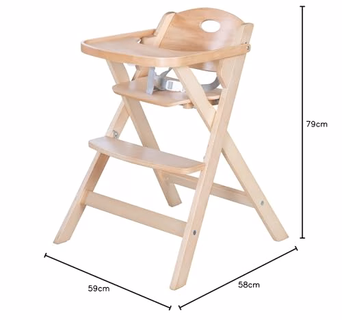 roba Chaise Haute Pliable en Bois Fold Up Smart – Chaise d’Alimentation peu Encombrante + Plateau Repas Détachable – Supporte 15 kg – Bois Naturel 3 roba Chaise Haute Pliable en Bois Fold Up Smart – Chaise d’Alimentation peu Encombrante + Plateau Repas Détachable – Supporte 15 kg – Bois Naturel pas cher