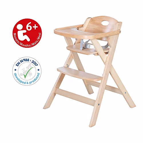 roba Chaise Haute Pliable en Bois Fold Up Smart – Chaise d’Alimentation peu Encombrante + Plateau Repas Détachable – Supporte 15 kg – Bois Naturel 5 roba Chaise Haute Pliable en Bois Fold Up Smart – Chaise d’Alimentation peu Encombrante + Plateau Repas Détachable – Supporte 15 kg – Bois Naturel pas cher