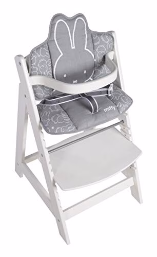 roba Coussin de Chaise Haute miffy® en 2 Pièces – Imperméable et sans Phtalates – Réducteur de Siège Confortable – dès 6 Mois – Imprimé Lapin – Blanc / Gris 2 roba Coussin de Chaise Haute miffy® en 2 Pièces – Imperméable et sans Phtalates – Réducteur de Siège Confortable – dès 6 Mois – Imprimé Lapin – Blanc / Gris pas cher